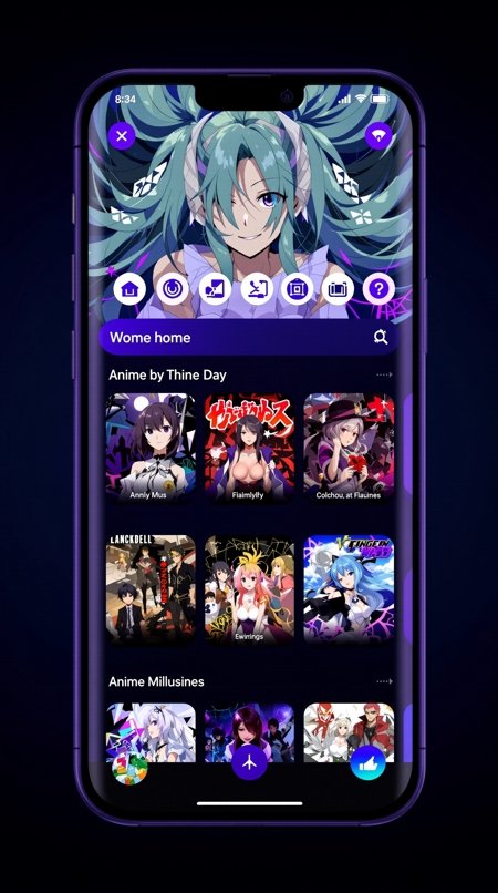 樱花动漫网页APP首页界面